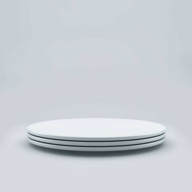 istock Round podium or pedestal. 1168945223