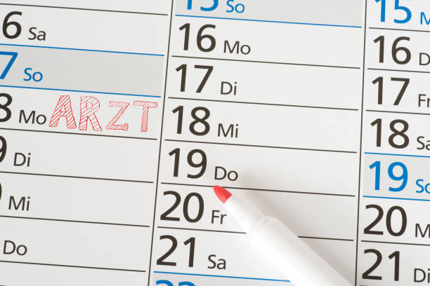 Calendar and pen