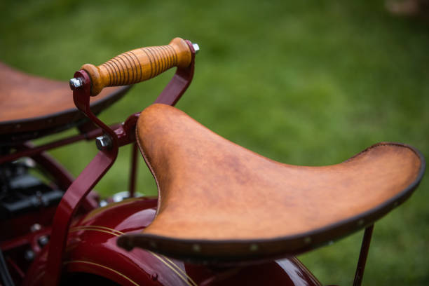 istock Vintage motorcycle leather seat 1168947647