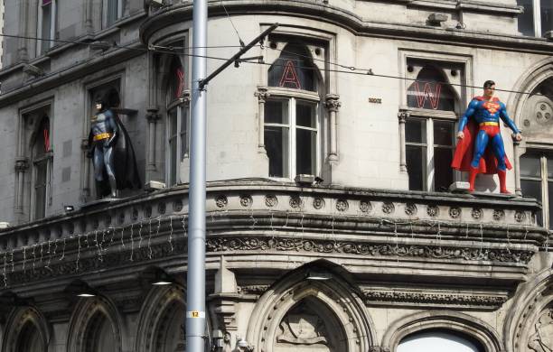 superman i batman - the dark knight zdjęcia i obrazy z banku zdjęć