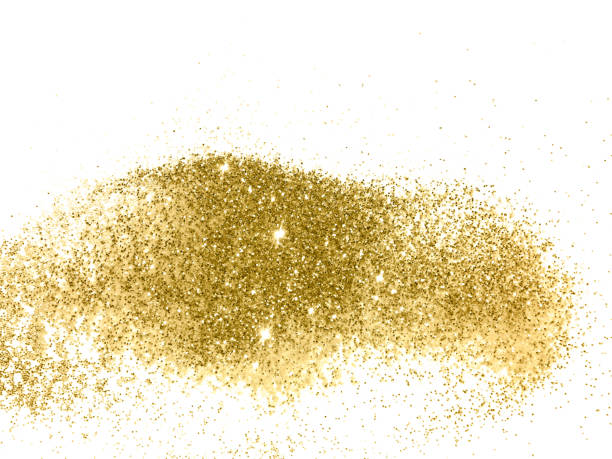 istock Background with gold glitter on white background 1168951165
