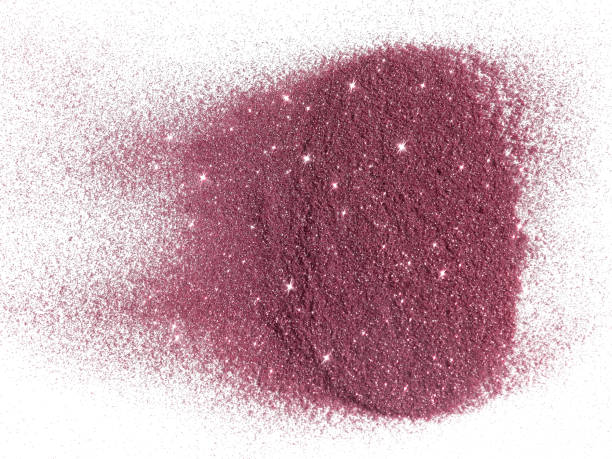 istock Pink glitter sparkles on white background 1168951211