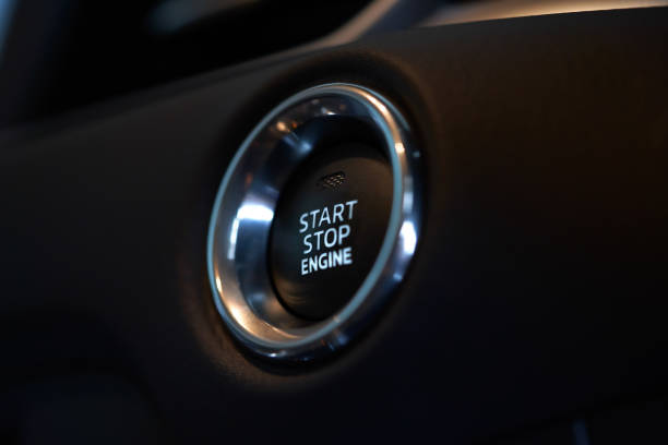 istock Vehicle interior of a modern car 1168952216