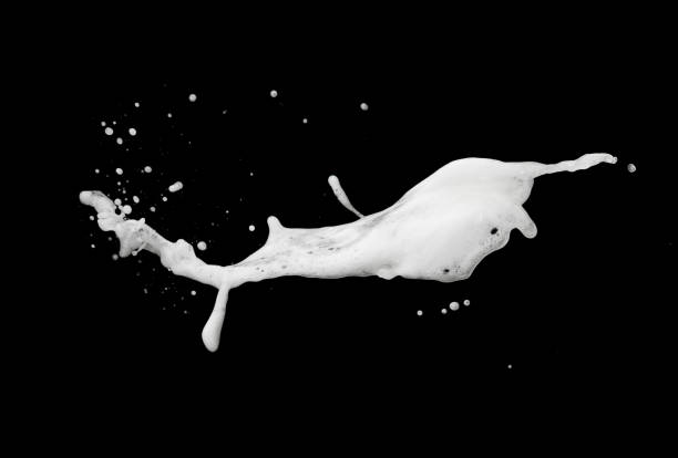 White foam bubble soap shampoo splash explosion in the air on black background,freeze stop motion photo object design