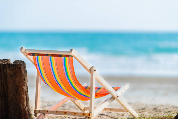 istock Chair beach for relaxation, Closeup chair beach in sumer 1168959449