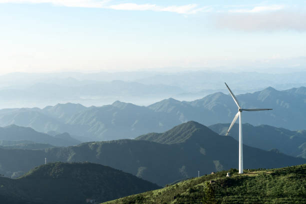 istock Wind turbine at tea farm 1168969958