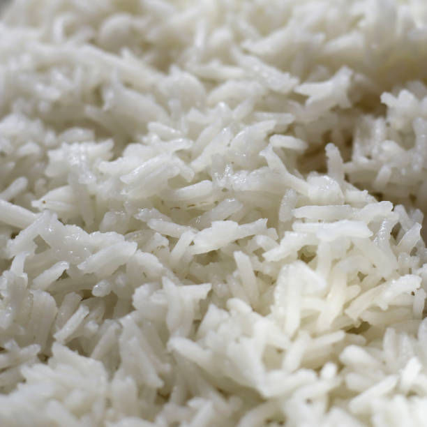 istock Boiled Basmati Rise in a Closeup Photo - Beautiful Texture 1168971187