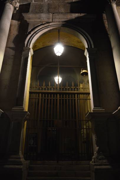 istock sights of Udine, at night 1168976244