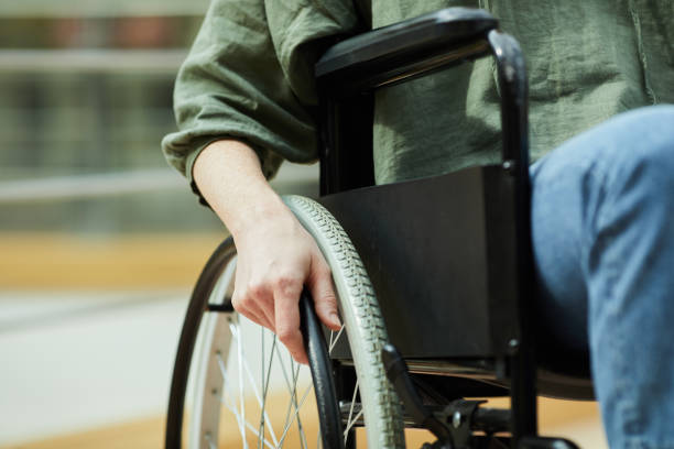 istock Woman in wheelchair 1168978688