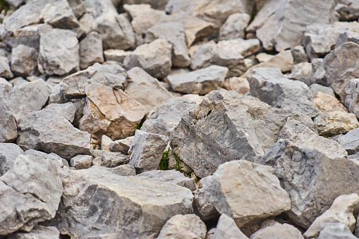 gravel, coarse gravel and stones, as backgrounds or patterns, close-up
