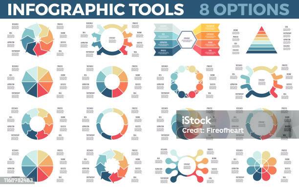 Business Infographics Data Visualization Templates With Processes ...