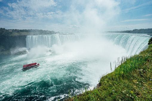Boat journey at Niagara Horseshoe Falls