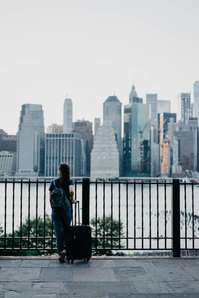 istock Young woman travelling in New York 1168983609