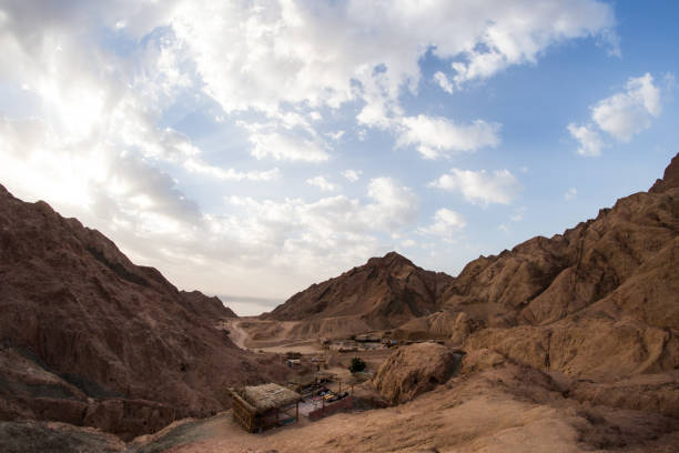 istock Mountains and rock formations in the sinai desert 1168984834