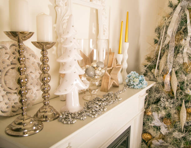 istock Elegant white decor for Christmas 1168987869