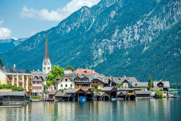 istock Hallstatt Village and Hallstatter See lake in Austria 1168988821