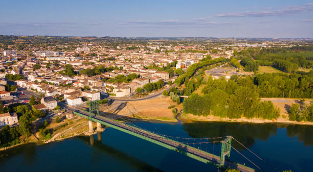 istock View of Marmande with suspension bridge 1168990657