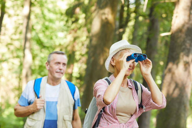istock Woman looking at view outdoors 1168991353