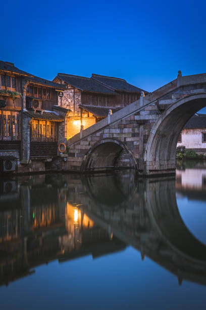 Night scene in Wuzhen, China
