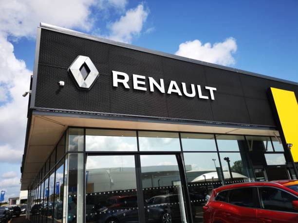 Renault Car Dealership - UK stock photo