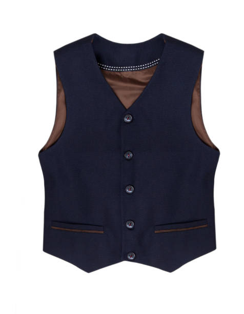 istock Blue vest for a boy isolated on a white background 1168996822