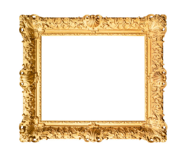 istock old wide decorated baroque painting frame 1168997169