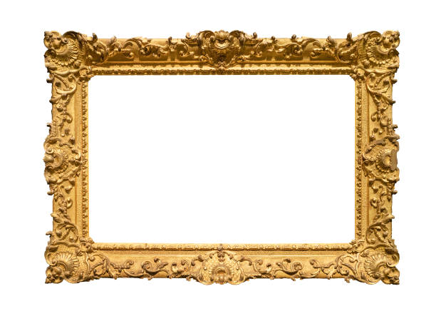 istock retro wide decorated baroque painting frame 1168997173