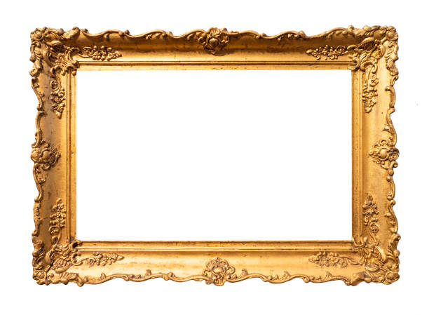 istock old wide ornamental baroque picture frame 1168997303