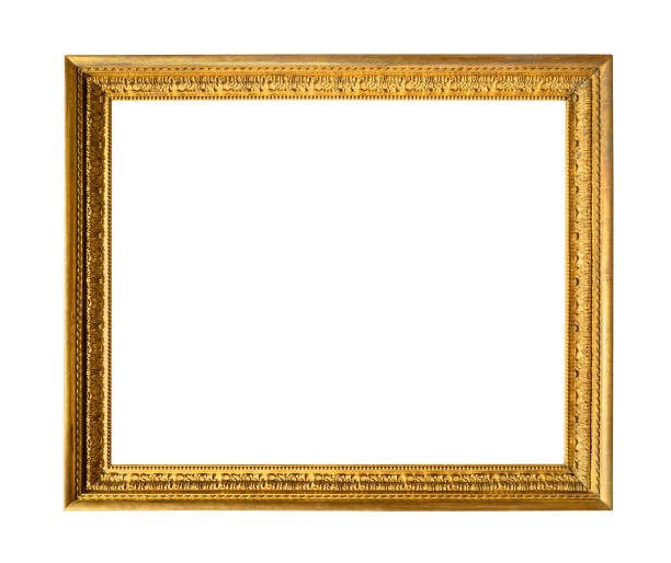 istock old carved wooden picture frame cut out 1168997304