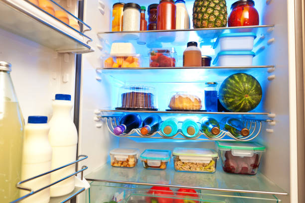 istock An Open Refrigerator Interior with Fresh Grocery Food Products 1168999819