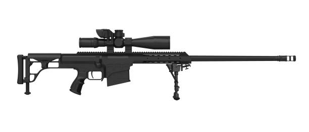 istock Sniper Rifle Isolated 1169001147