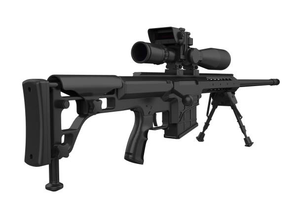 istock Sniper Rifle Isolated 1169001178