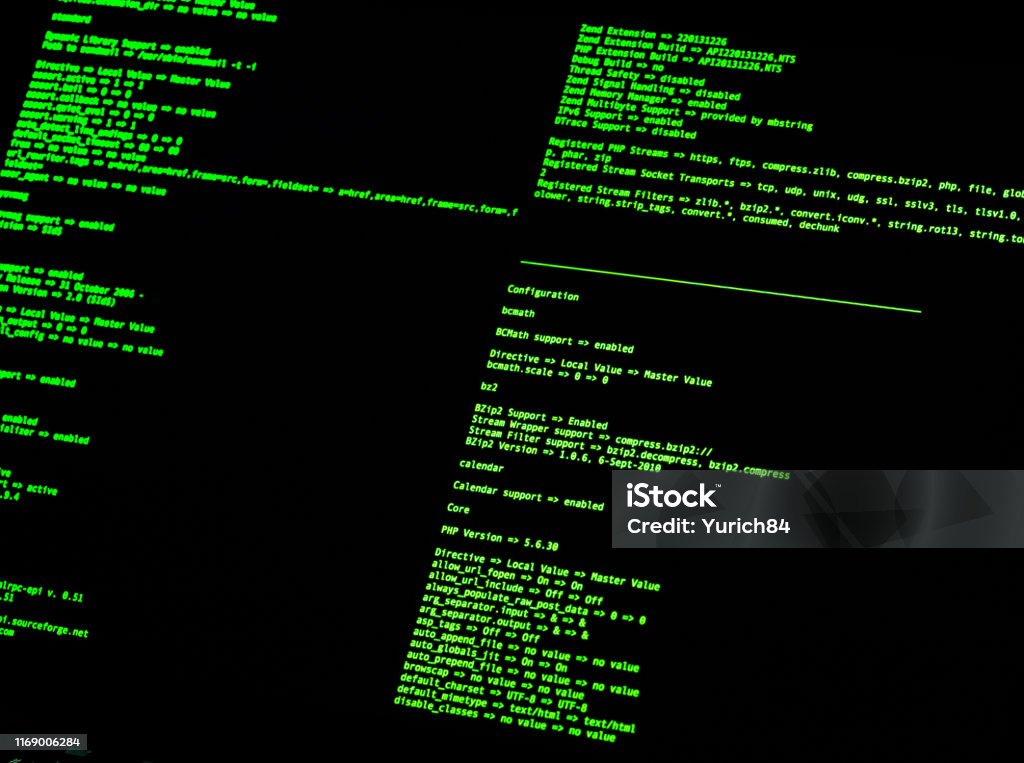 Computer Command Line Interface Green Code In Command Line Interface On ...