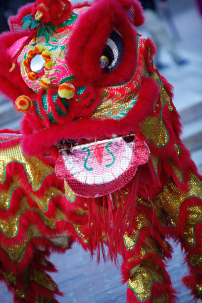 istock Traditional Chinese Lion Dancers 1169009396