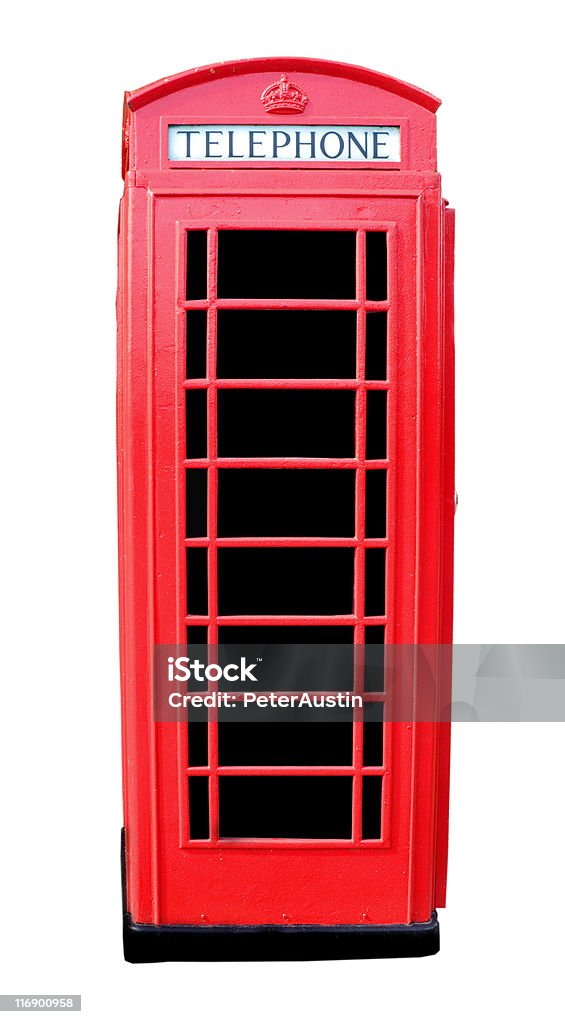 English Rote Telefon Box - Lizenzfrei Telefonzelle Stock-Foto