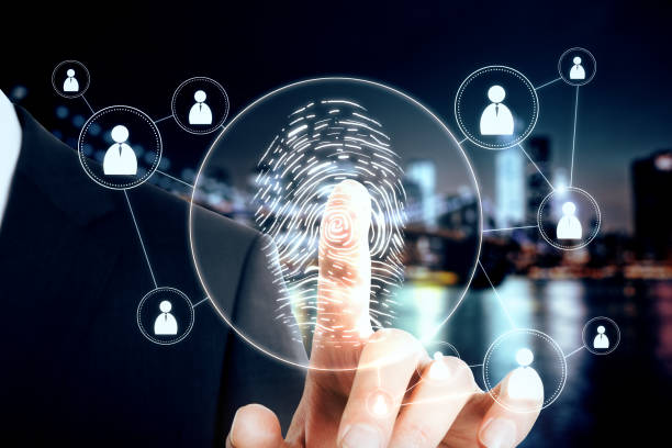 istock Businessman with fingerprint 1169009719