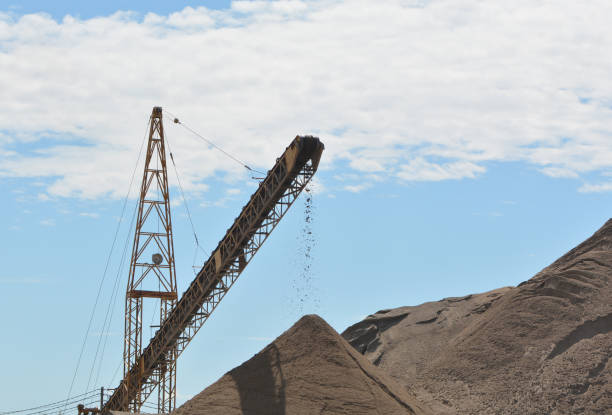 istock Conveyor belt at gravel pit 1169016158