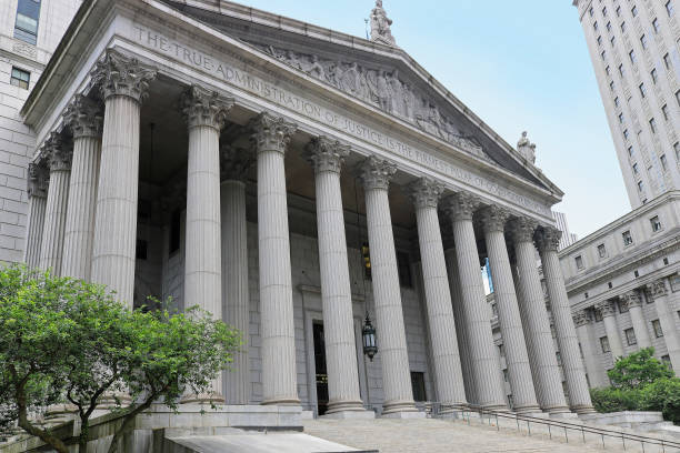 New York County Supreme Court stock photo