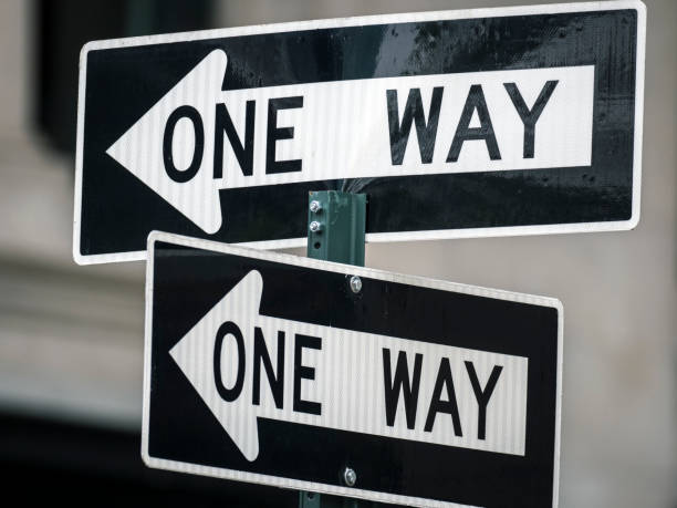 istock One Way Street Sign In Manhattan 1169029267