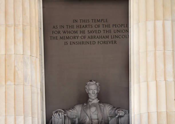 istock Tall Columns Abraham Lincoln Statue Memorial Washington DC 1169029618