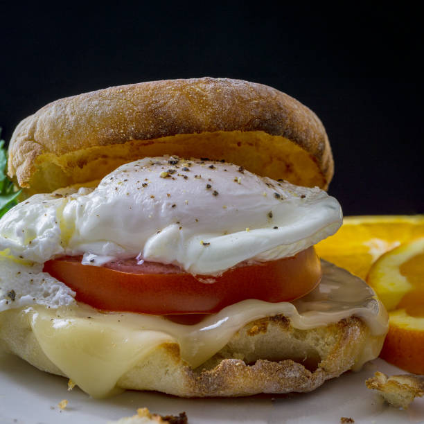 English muffin breakfast sandwich