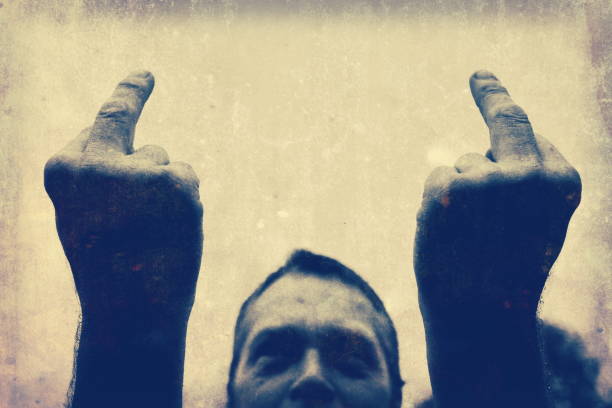 istock Punk Attitude - Fingers in the Air 1169043387