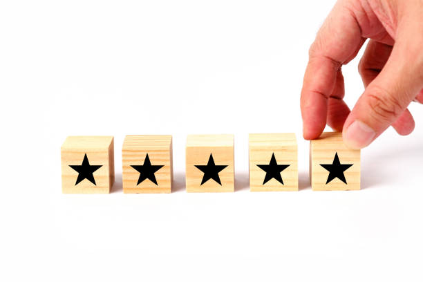 istock Customer service evaluation and satisfaction survey concept with stars for rating. 1169053061
