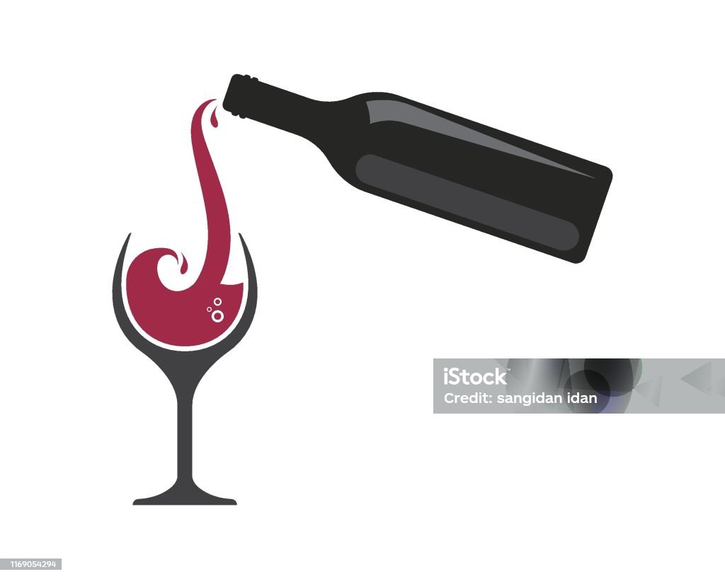 zwak Alvast Aap Wijn Logo Pictogram Vector Illustratie Ontwerp Stockvectorkunst en meer  beelden van Alcohol - Alcohol, Badge, Blad - iStock