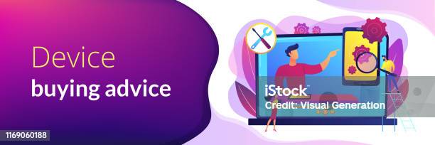System Review Banner Technical Review Concept Banner Header Stock Illustration - Download ...