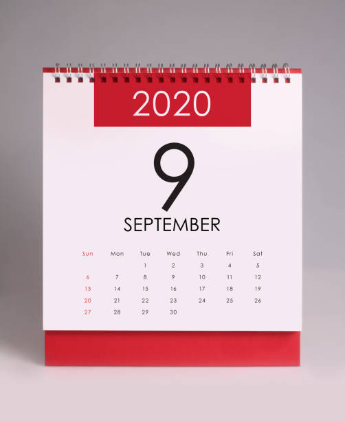istock Simple desk calendar 2020 - September 1169063825