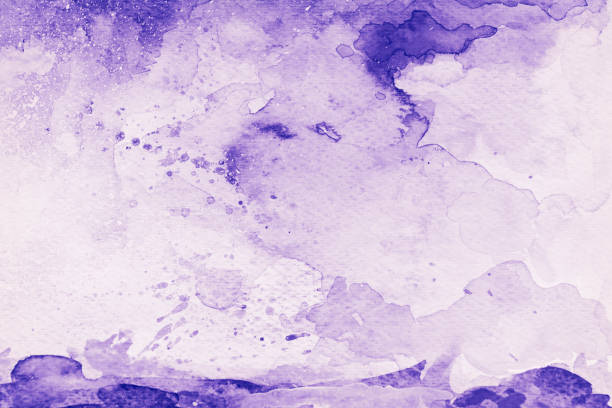 istock Purple watercolor background- abstract sea 1169064141