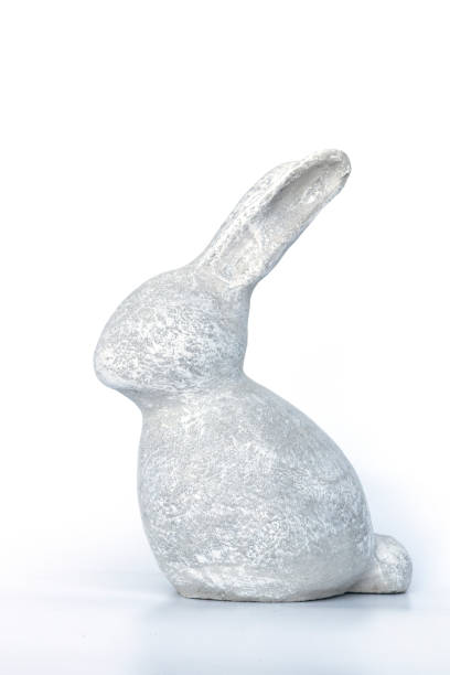 istock Gray cement sculpture on a white background 1169065045