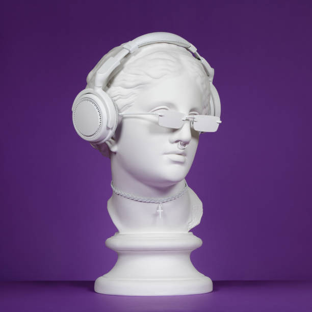istock Modern Greek Goddess with headphones 1169066012