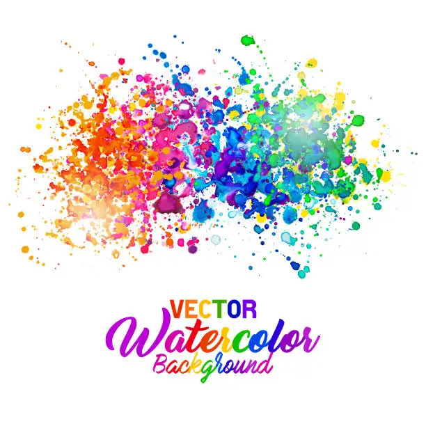 Vector illustration of Watercolor Background